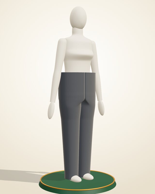 Corporate trousers on the C-Mes 3D mannequin